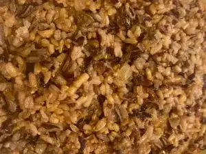 Gluten free mushroom, onion and garlic wild rice