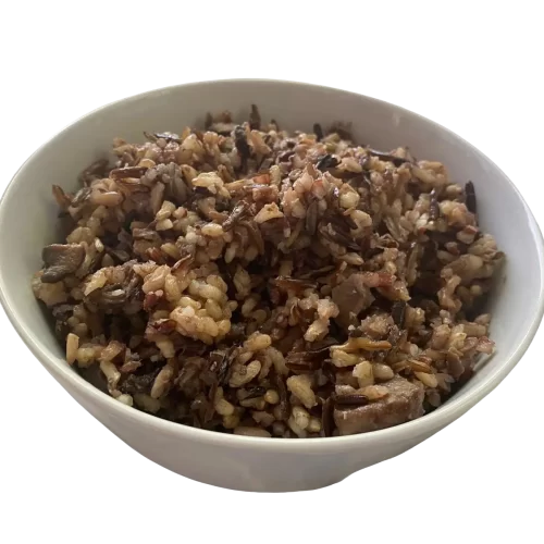 Wild Rice with Mushrooms, Onions and Garlic