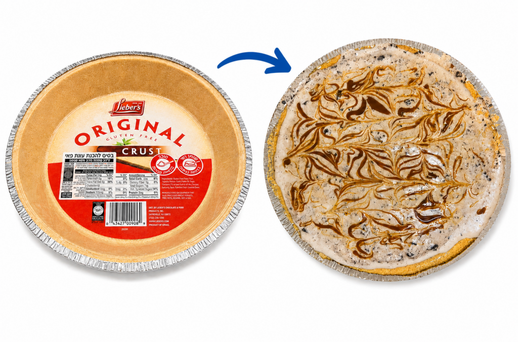liebers pie crust- gluten free cookies and cream icea cream cake